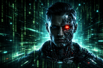 Illustration d'un cyborg